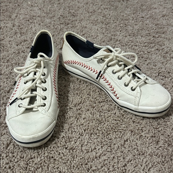 Keds Ortholite Canvas Baseball Shoes - Picture 1 of 6